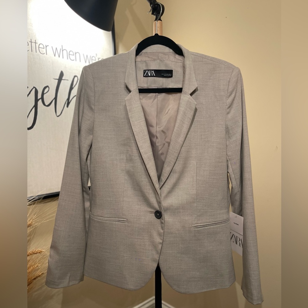Zara Light Gray Woman’s Blazer Jacket